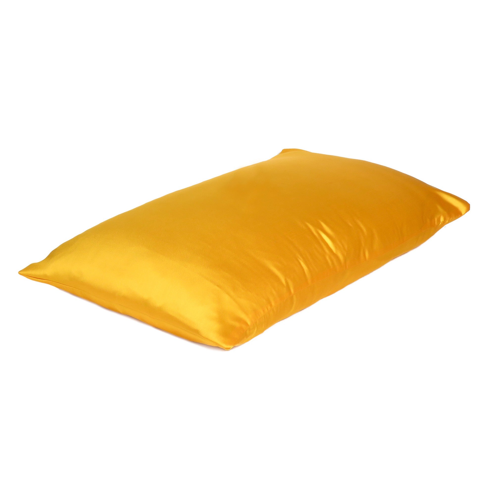 Goldenrod Dreamy Set Of 2 Silky Satin King Pillowcases - Minihomy