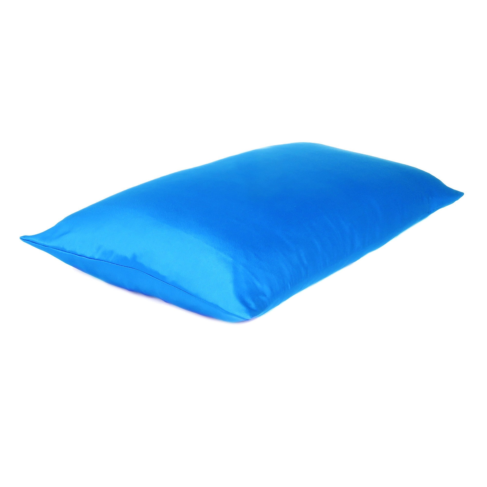 Blue Dreamy Set Of 2 Silky Satin Standard Pillowcases - Minihomy