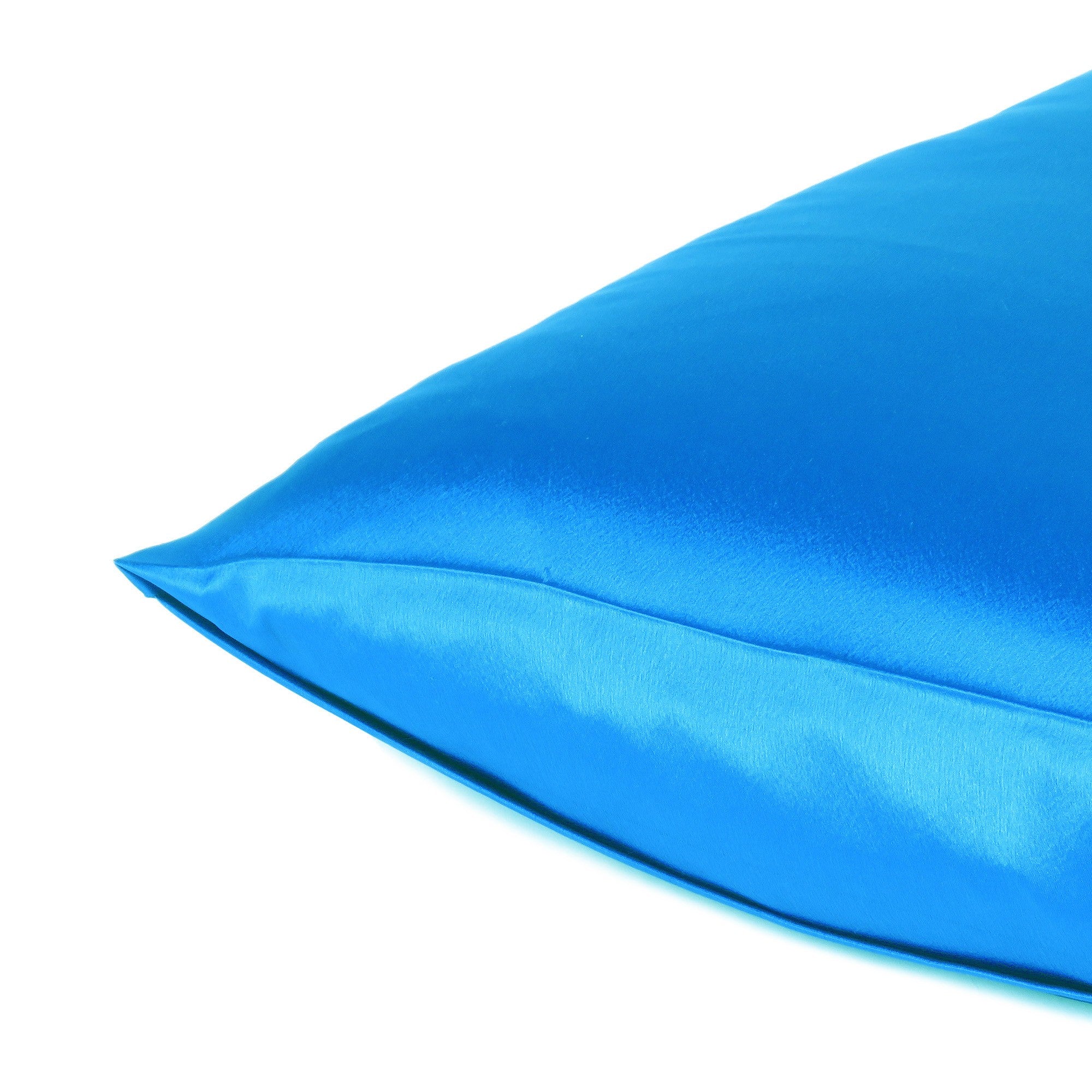 Blue Dreamy Set Of 2 Silky Satin Standard Pillowcases - Minihomy