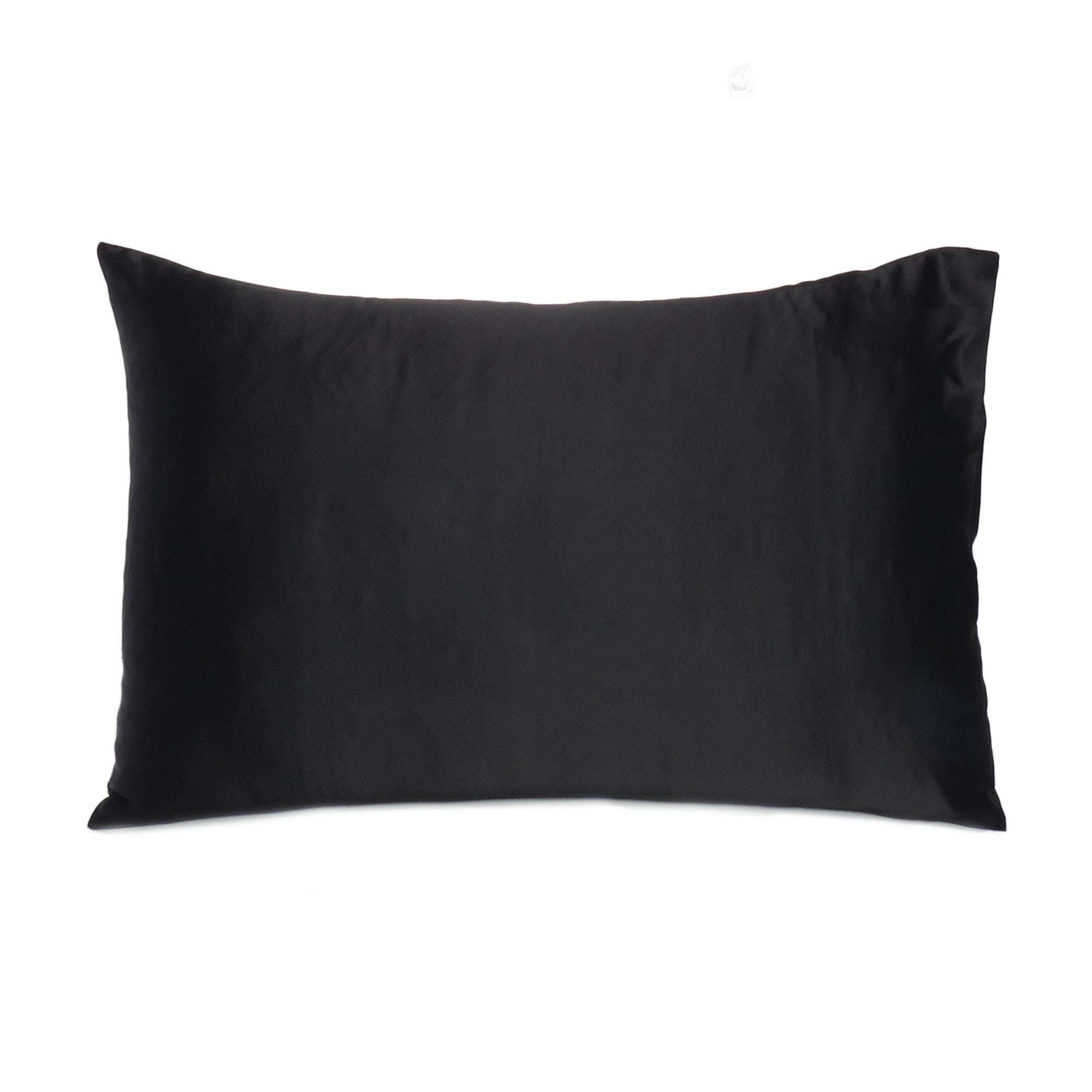 Black Dreamy Set Of 2 Silky Satin Standard Pillowcases - Minihomy