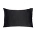 Black Dreamy Set Of 2 Silky Satin Standard Pillowcases - Minihomy