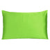 Bright Green Dreamy Set Of 2 Silky Satin Standard Pillowcases - Minihomy