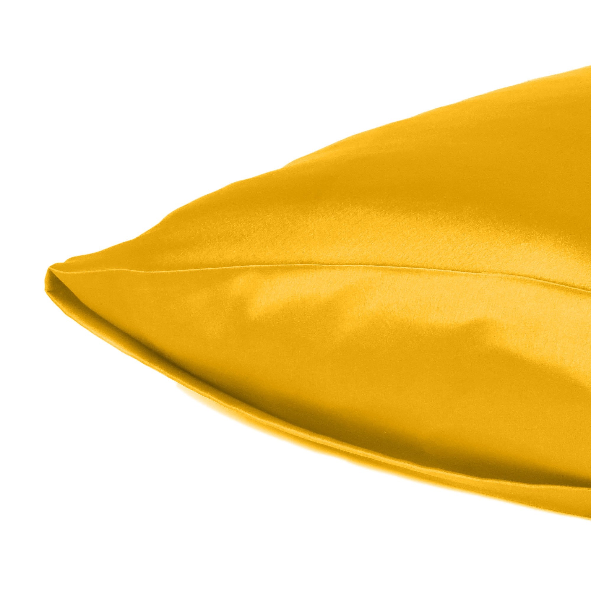 Goldenrod Dreamy Set Of 2 Silky Satin Standard Pillowcases - Minihomy