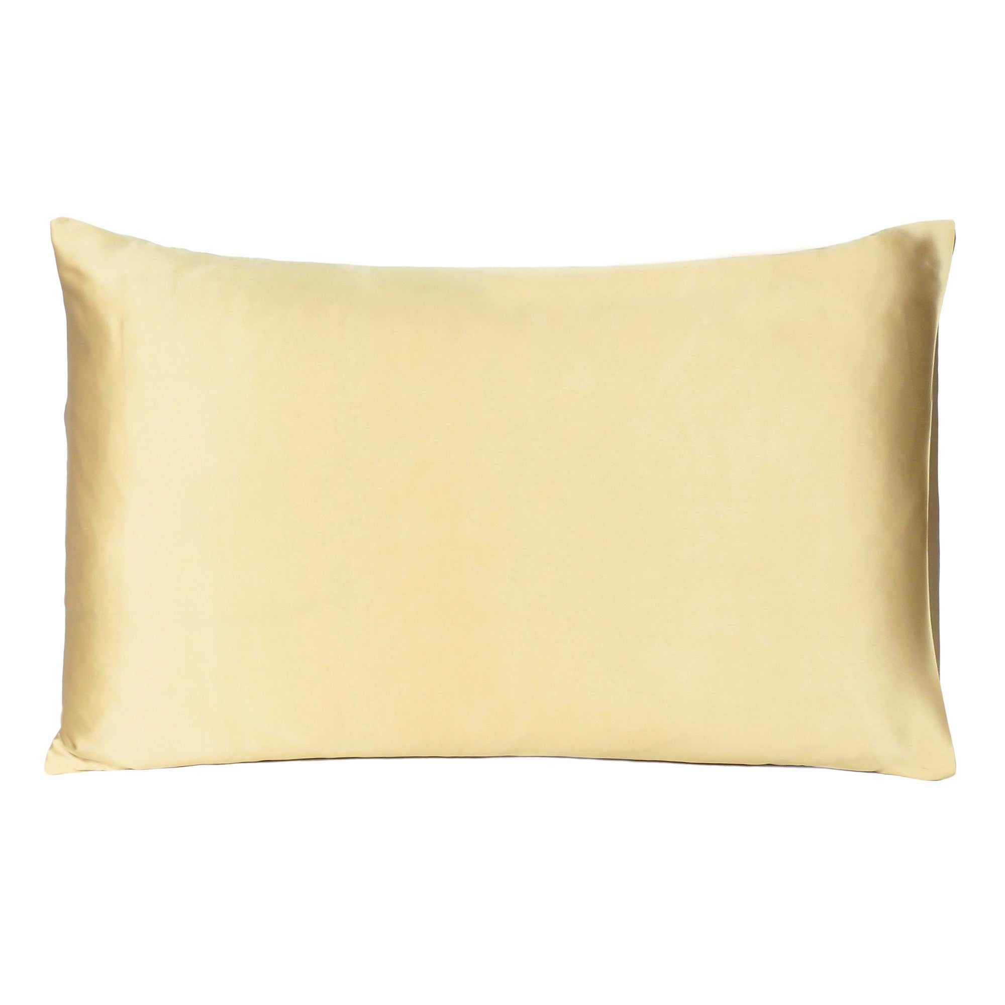 Gold Dreamy Set Of 2 Silky Satin Queen Pillowcases - Minihomy