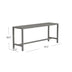 44" Silver Iron Bench - Minihomy