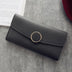 Women Pu Leather Purse Zipper Wallet