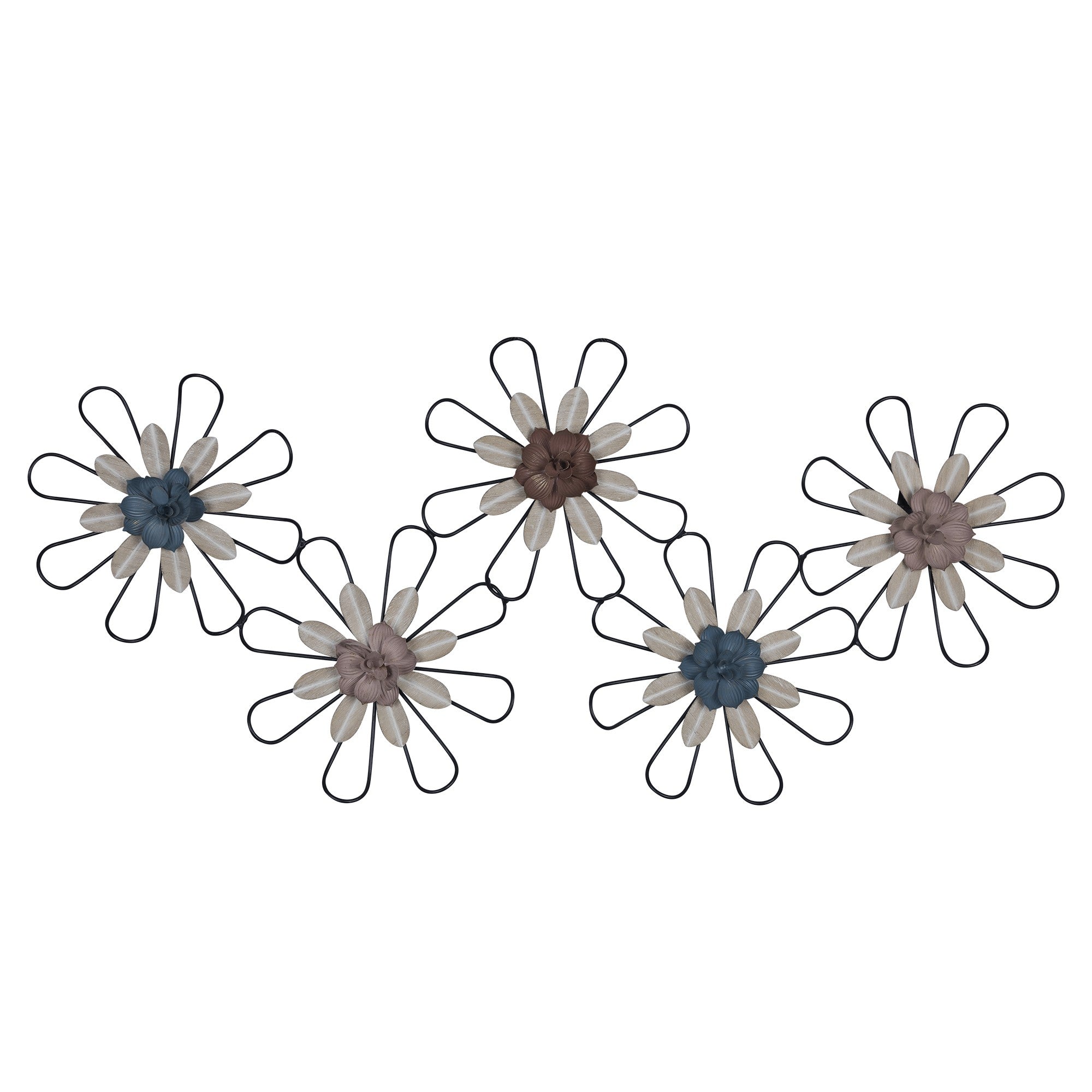 Wire Metal Floral Wall Decor