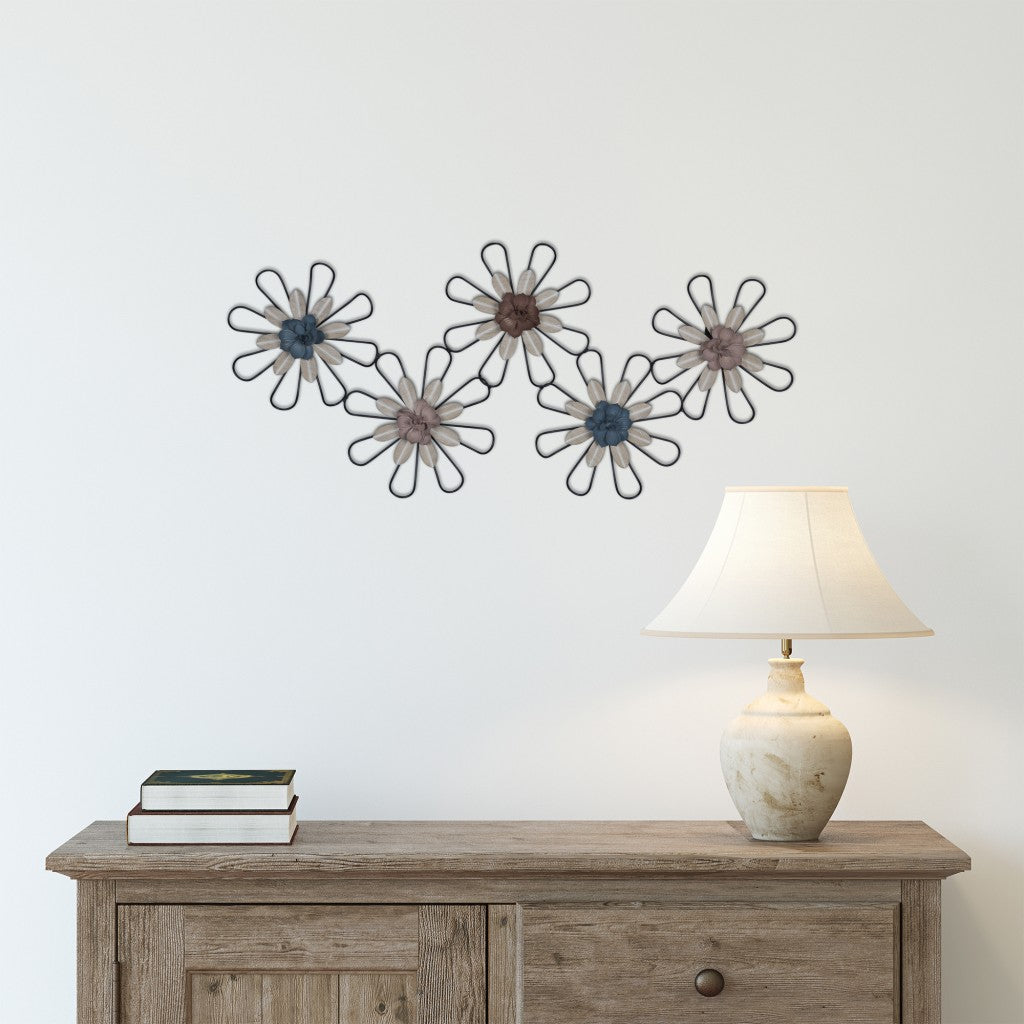 Wire Metal Floral Wall Decor