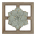 Green Floral Wood And Metal Wall Decor - Minihomy