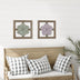 Green Floral Wood And Metal Wall Decor - Minihomy