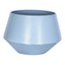 Blue Hexagonal Planter With Wooden Base - Minihomy