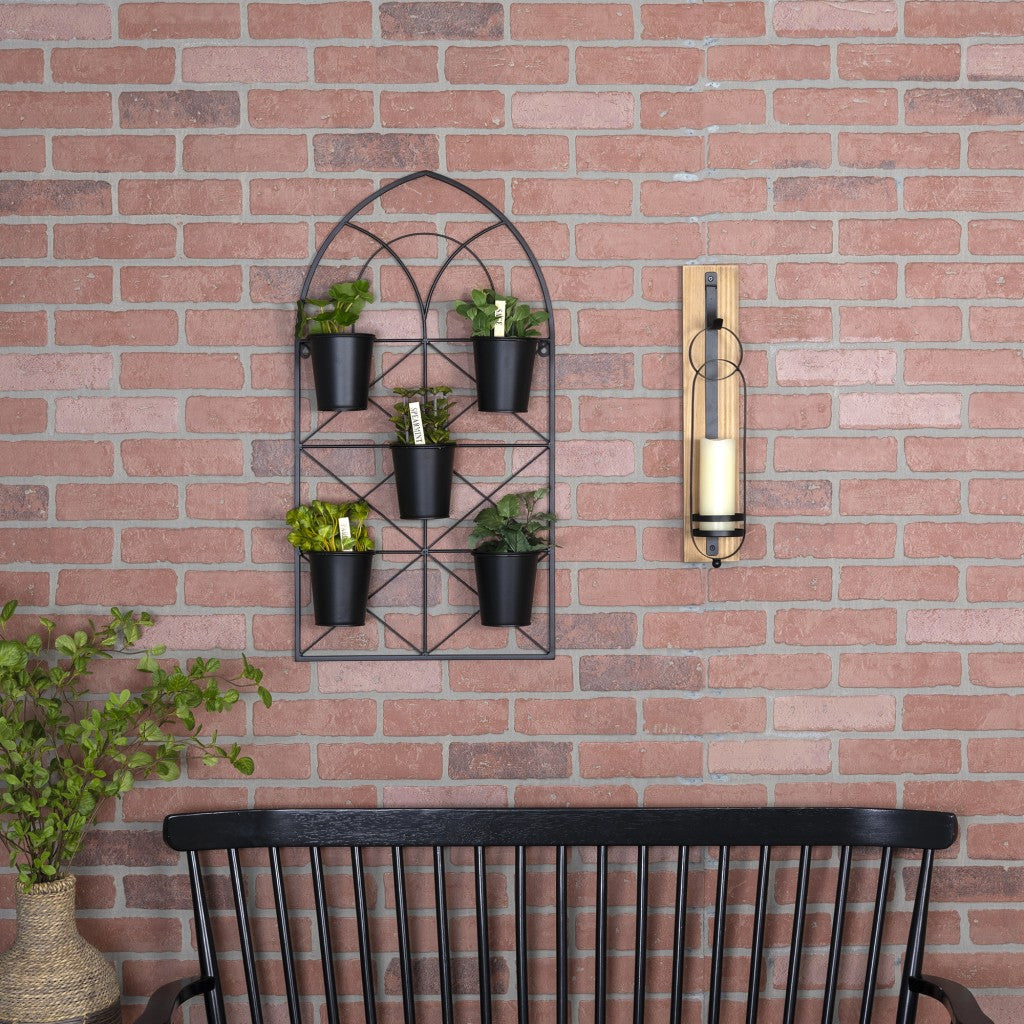 Metal Plant Pots Wall Hanging - Minihomy