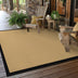 2' X 4' Beige and Black Indoor Outdoor Area Rug - Minihomy