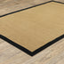 2' X 4' Beige and Black Indoor Outdoor Area Rug - Minihomy