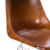 Light Brown Leather Side Chair - Minihomy