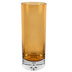 Amber Mouth Blown Bubble Glass Thick Walled Cylinder Vase - Minihomy