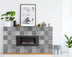 4" X 4" Gray And White Mosaic Peel And Stick Removable Tiles - Minihomy