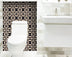 4" X 4" Intertwined Black And Cream Peel And Stick Removable Tiles - Minihomy