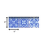 4" X 4" Dark And Light Blue Mosaic Peel And Stick Removable Tiles - Minihomy