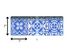 4" X 4" Dark And Light Blue Mosaic Peel And Stick Removable Tiles - Minihomy