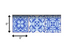 4" X 4" Dark And Light Blue Mosaic Peel And Stick Removable Tiles - Minihomy