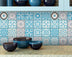 5" X 5" Sky Blue Mosaic Peel And Stick Removable Tiles - Minihomy