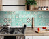 7" X 7" Aquamarine Mosaic Peel And Stick Removable Tiles - Minihomy