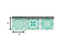 7" X 7" Aquamarine Mosaic Peel And Stick Removable Tiles - Minihomy