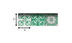 4" X 4" Green And White Mosaic Peel And Stick Removable Tiles - Minihomy