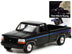 1992 Ford F-150 Nite Edition Pickup Truck Black with Blue Stripes "The Nite Is Young" "Vintage Ad Cars" Series 7 1/64 Diecast Model Car by Greenlight - Minihomy