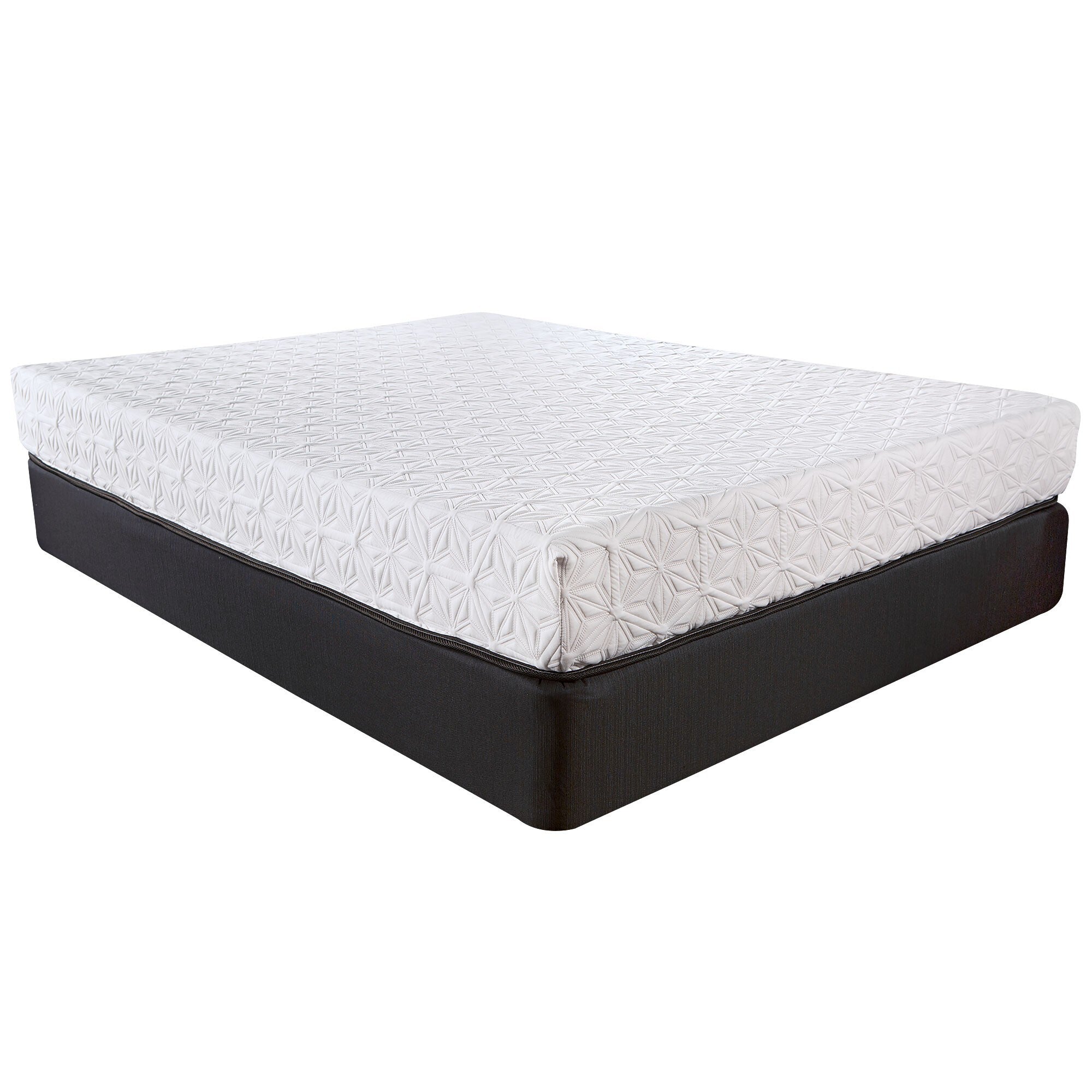 8" Three Layer Gel Infused Memory Foam Smooth Top Mattress  Queen - Minihomy