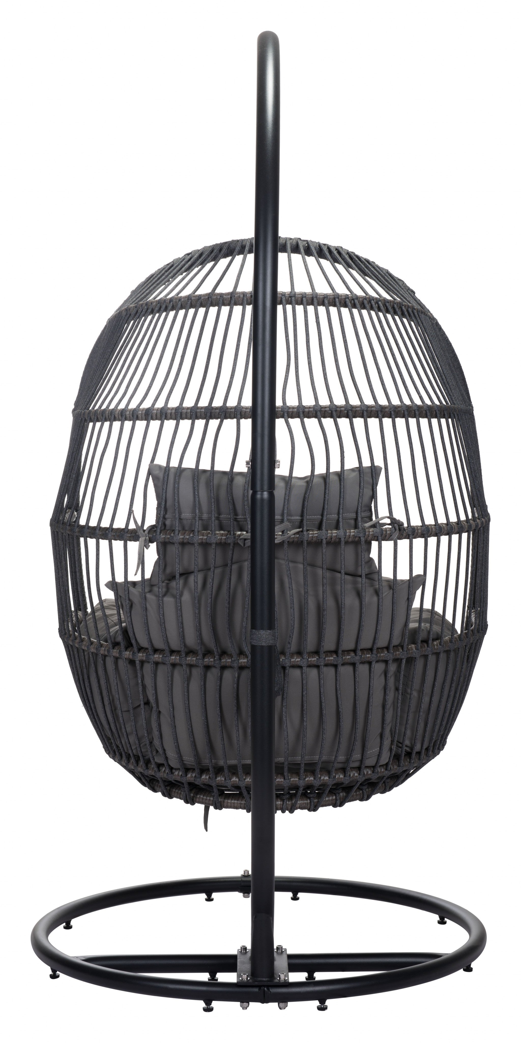 Basket Weave Gray Hanging Chair - Minihomy