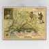 24" X 32" Map Of Virginia C1627 Vintage  Poster Wall Art - Minihomy