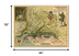 24" X 32" Map Of Virginia C1627 Vintage  Poster Wall Art - Minihomy