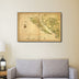 24" X 36" California As An Island C1650 Vintage Map Wall Art - Minihomy