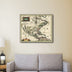 24" X 28" Vintage 1652 Map Of Early North America Wall Art - Minihomy