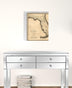 24" X 28" C1823 Early Map Of Florida  Vintage  Poster Wall Art - Minihomy