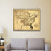 24" X 30" Eagle Map Of America C1833 Vintage  Poster Wall Art - Minihomy