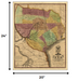 24" X 30" Texas And Surroundings C1837 Vintage Map Poster Wall Art - Minihomy