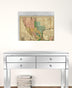 24" X 30" Vintage 1846 Map Of Mexico Wall Art - Minihomy