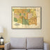 24" X 32" Map Of Indian And Oklahoma Territories Vintage Poster Wall Art - Minihomy