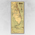 24" X 60" Map Of Jacksonville Florida Vintage Poster Wall Art - Minihomy