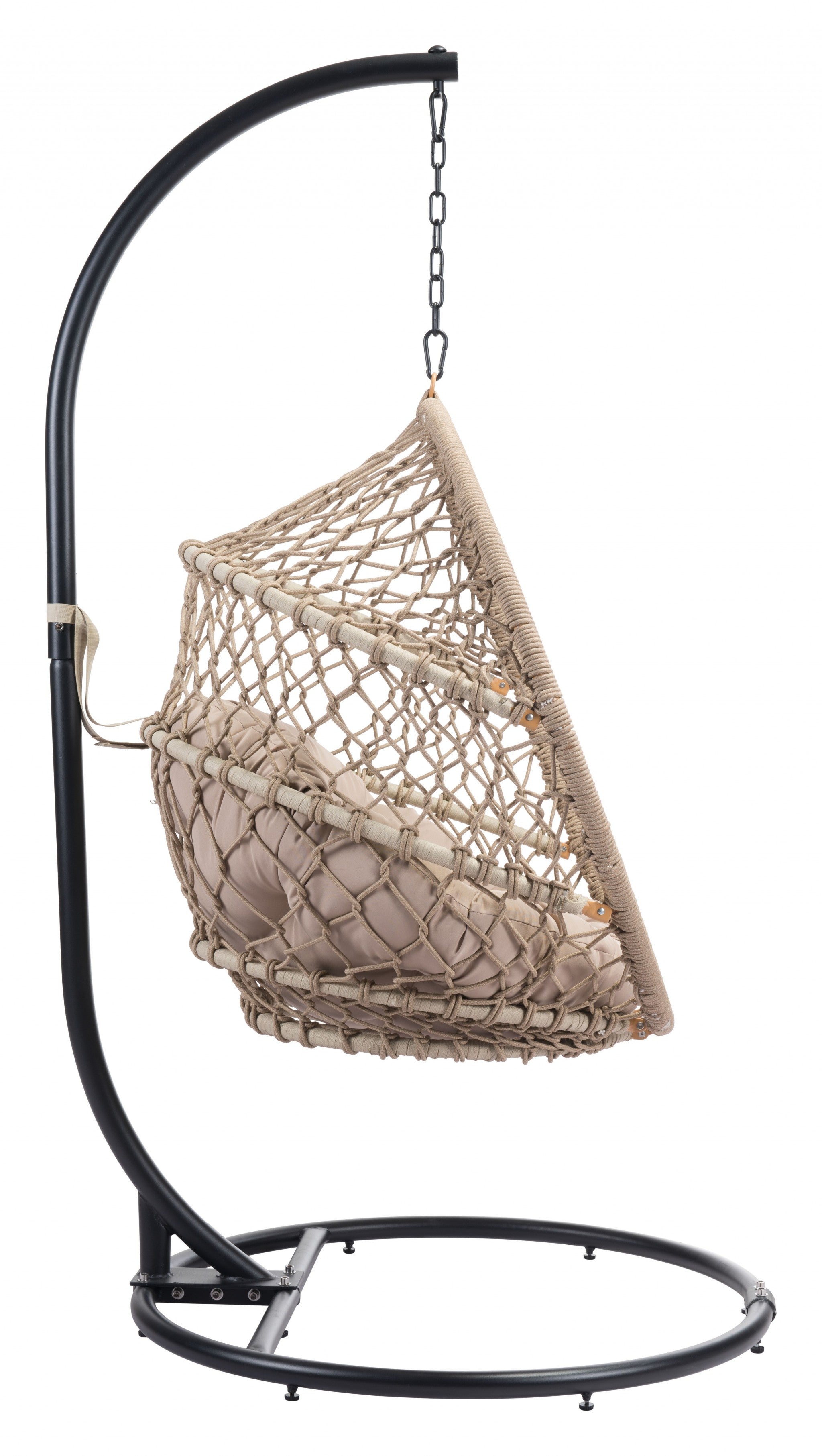 Rope Weave Beige Hanging Chair