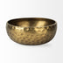 Antiqued Gold Hammered Artisan Low Bowl - Minihomy