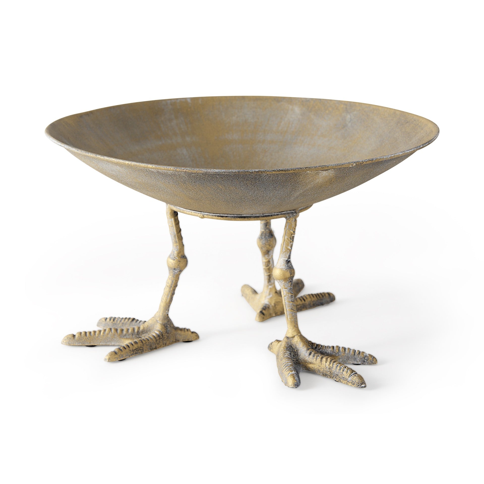 Antiqued Gold Webbed Feet Centerpiece Bowl - Minihomy