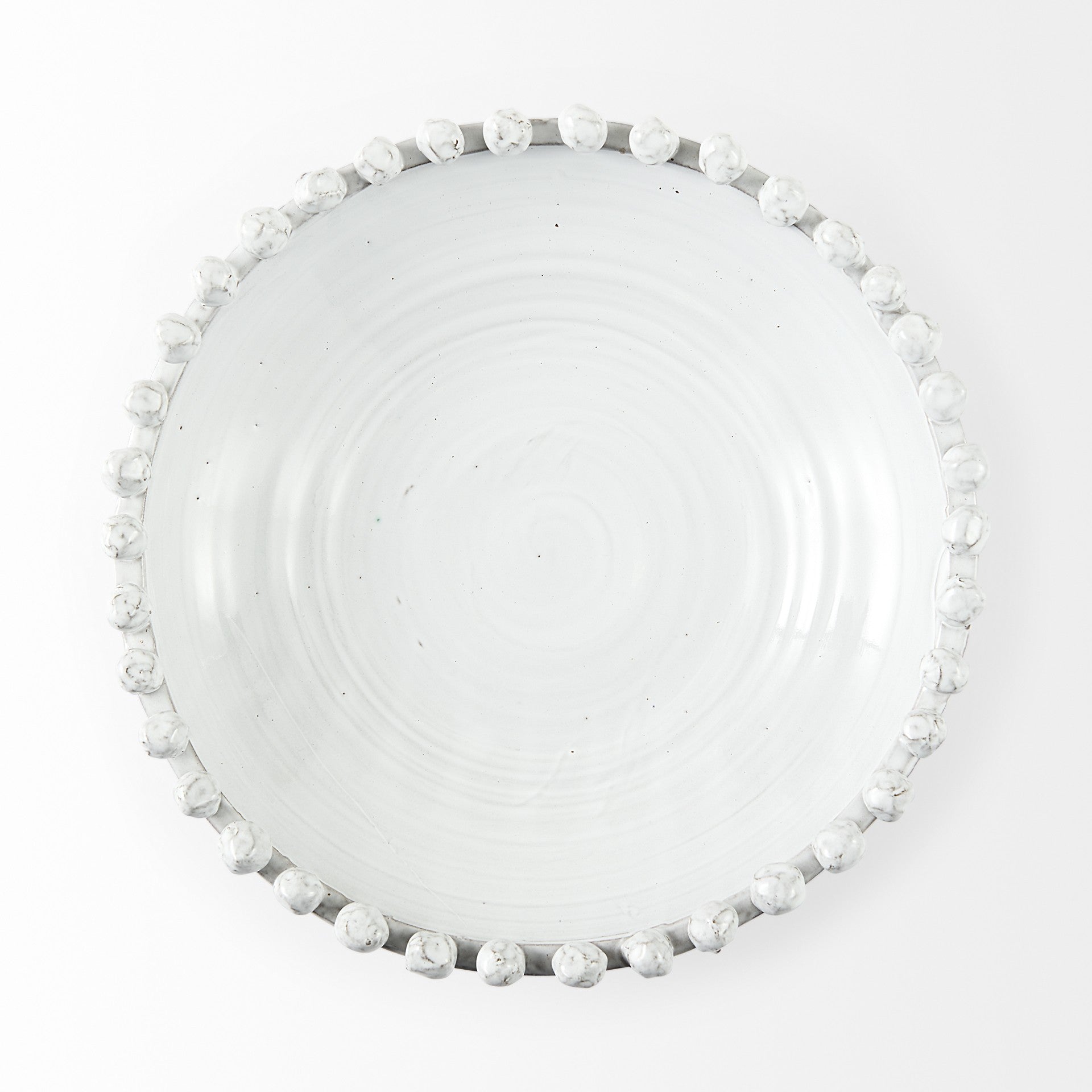 Off White Ceramic Centerpiece Bowl - Minihomy