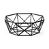 Black Geometric Metal Centerpiec Bowl - Minihomy