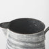 11" Metal Gray and White Cylinder Jug Vase - Minihomy