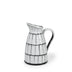 10" White And Black Artisan Glaze Ceramic Pitcher - Minihomy