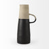 16" Rustic Organic Black And Natural Decorative Jug - Minihomy